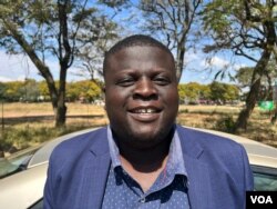 Nigel Nyamutumbu, head of Media Alliance of Zimbabwe, is pictured in Harare, July 20, 2022. (Columbus Mavhunga/VOA)