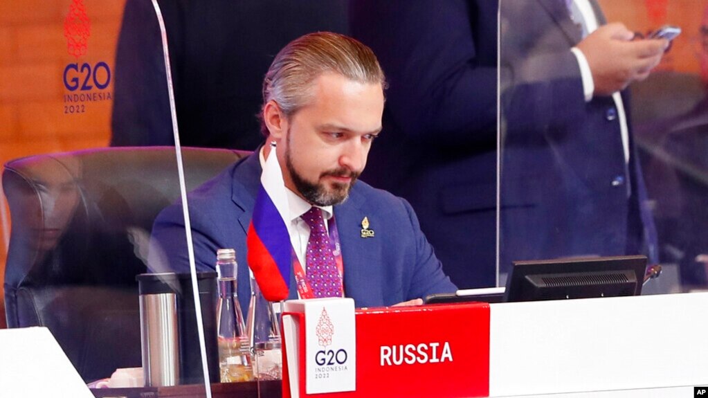 Rusya Maliye Bakan Yardımcısı Timur Maksimov, 15 Temmuz 2022'de Endonezya'nın Nusa Dua kentinde düzenlenen G-20 Maliye Bakanları ve Merkez Bankası Başkanları Toplantısı'na katıldı.