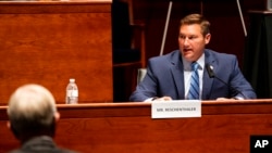 FILE - Rep. Guy Reschenthaler, R-Pa., speaks during a House Judiciary Committee hearing on Capitol Hill in Washington, June 24, 2020. Reschenthaler on July 29, 2022, called a House bill aimed at banning semiautomatic weapons "a gun grab, pure and simple."