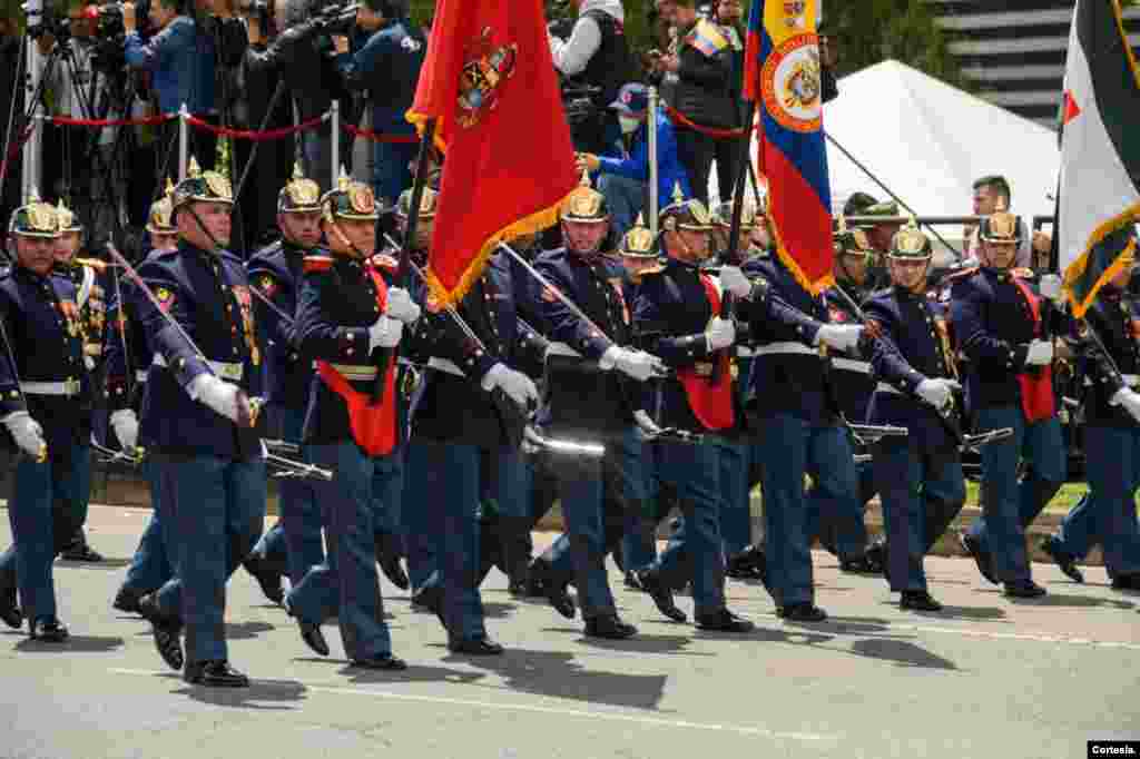 A diferencia de años anteriores, el&nbsp;desfile militar&nbsp;se realizó en el norte de Bogotá.