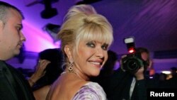 FILE - Ivana Trump attends her belated birthday party at the Pangaea Soleil club during the 59th Cannes Film Festival in Cannes May 24, 2006. 
