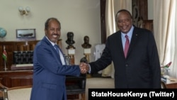 Uhuru Kenyatta iyo Xasan Sheekh