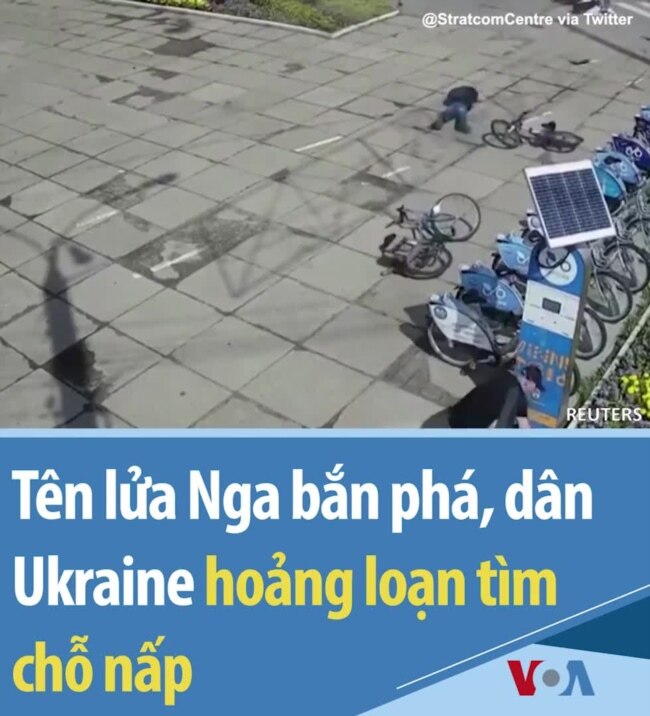 Kinh hoàng khoảng khắc tên lửa Nga bắn phá tòa nhà dân sinh của Ukraine 