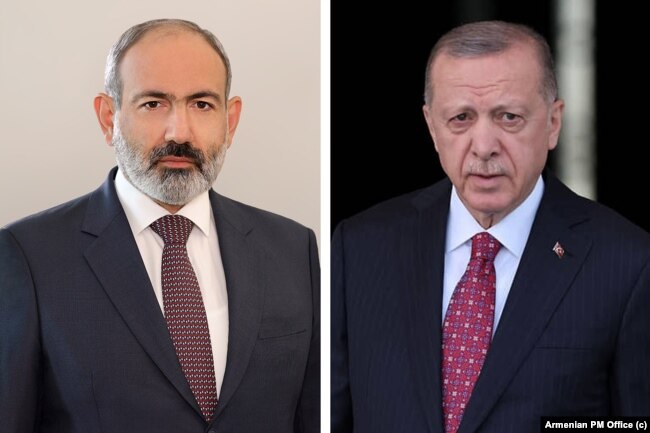 Ermenistan Başbakanı Pashinyan ve Cumhurbaşkanı Erdogan