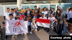 Tim IJSL saat pembukaan acara "Gothia Cup 2022" di Swedia (Foto: Naila Novaranti/koleksi pribadi)