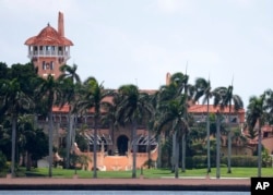 FILE - President Donald Trump's Mar-a-Lago estate, in Palm Beach, Fla., is shown on July 10, 2019. Former President Donald Trump says the FBI raided the estate.