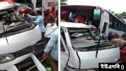 বরিশালে মহাসড়কে দুর্ঘটনা
