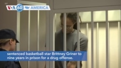 VOA60 America - After Griner Gets Jail, Russia Ready to Discuss Swap With US