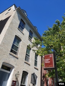 The Freedom House Museum today. (Deborah Block/VOA)