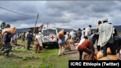 FILE: Depiction of ICRC Ethiopia Fertilizer Distribution in Tigray Region of Ethiopia. Taken Aug. 8 2022