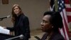 USAID Administrator Samantha Power, left, speaks during a joint press conference with Kenya's public service cabinet secretary Margaret Kobia in Nairobi on July 22, 2022. 