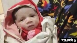 দুর্ঘটনায় বেঁচে যাওয়া নবজাতক