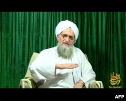 This image from video obtained on 11 Oct., 2011, courtesy of IntelCenter, shows Al-Qaida leader Ayman al-Zawahiri appearing in a video released by al-Qaida. (AFP PHOTO)