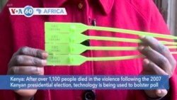 VOA60 Africa - Biometrics are being used in Kenyan elections to increase poll transparency