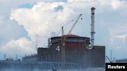 FILE: A view of the Zaporizhzhia Nuclear Power Plant near the Ukrainian city of Enerhodar, Aug. 4, 2022. 