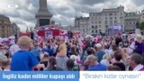 İngiltere Kadın Milli Takımına Trafalgar'da Kutlama