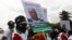 FILE: Supporters of Former Vice-President Atiku Abubakar campaign during the special national convention of the People's Democratic Party in Abuja, Nigeria May 28, 2022.