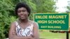 Malika Mobley, siswa dari Sekolah Menengah Atas Enloe di Raleigh, North Carolina, mengungkapkan kekhawatirannya akan keberadaan polisi di lingkungan sekolah dalam wawancara pada 3 Juni 2022. (Foto: AP/Chris Seward)