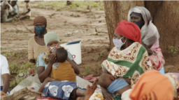 FILE: Displaced children and their mothers in Ancuabe, Cabo Delgado, Mozambique 3.20.2021