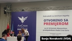Potpisivanje Memoranduma o saradnji između Vlade Crne Gore i Američke privredne komore, u Podgorici, 6. juna 2022.
