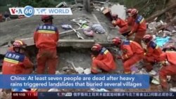 VOA60 World - At least seven dead in China flooding, landslides