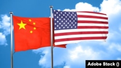 China flag, 3D rendering 