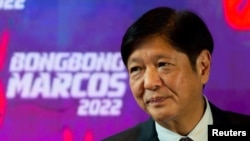 FILE - Philippine president-elect Ferdinand 'Bongbong' Marcos Jr., son of late dictator Ferdinand Marcos, attends a news conference at his headquarters in Mandaluyong City, Metro Manila, Philippines, May 23, 2022.