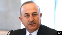 Ngoại trưởng Thổ Nhĩ Kỳ Mevlut Cavusoglu. 
