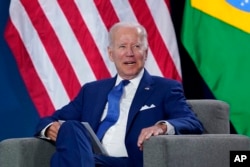 President Joe Biden is pictured during the Summit of the Americas, June 9, 2022, in Los Angeles.