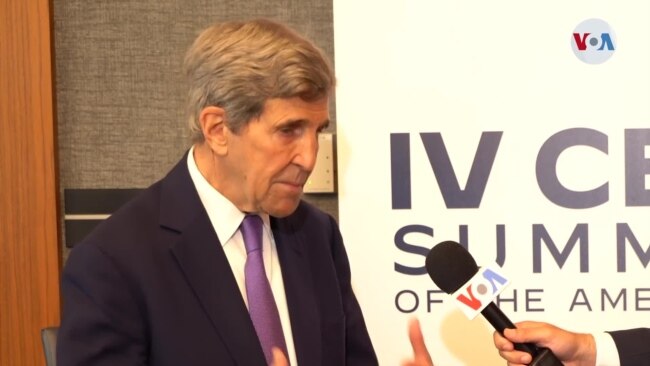 Un frente común contra el cambio climático anunció John Kerry en la Cumbre de las Américas