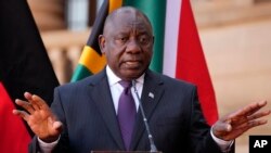 Presiden Afrika Selatan Cyril Ramaphosa 