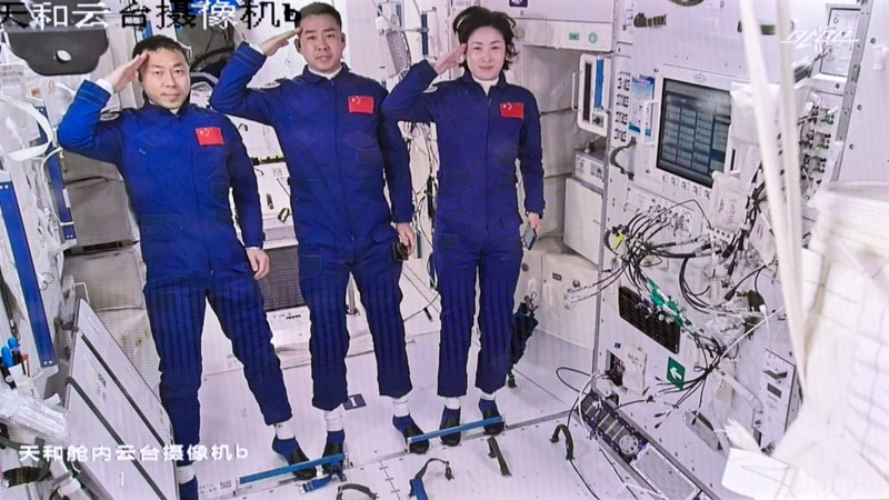 3 Chinese Astronauts Arrive at Tiangong Space Station
