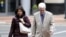 Diane and John Foley, the parents of James Foley, return to the Alexandria federal court house after a break in the trial of IS member El Shafee Elsheikh, the 'Beatle' in Alexandria, Virginia, March 30, 2022. 
