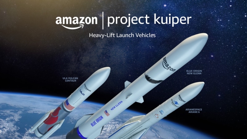 Amazon Signs on Launch Partners for Space Internet 