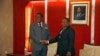 Emmerson Mnangagwa, Presidente do Zimbabwe, e Filipe Nyusi, Presidente de Moçambique, Maputo, Moçambique, 3 Abril 2022
