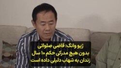 ژیو وانگ: قاضی صلواتی بدون هیچ مدرکی حکم ۱۰ سال زندان به شهاب دلیلی داده است