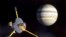 Pesawat ruang angkasa Galileo dalam jarak terdekat dengan Planet Jupiter. (Foto: Reuters)