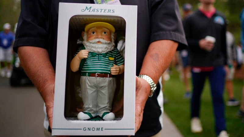 At Masters, Some Come to See Golfers, Others to See Gnomes