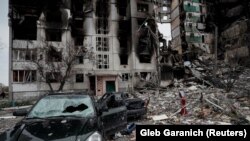 Ucrânia: casas destruídas em Borodyanka pelas forças russas (5 Abril 2022)