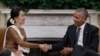 اوباما در کاخ سفید با آنگ سان سوچی ملاقات کرد