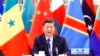 资料照片：中国国家主席习近平于2021年11月29日在中非合作论坛第八届部长级会议开幕式上发表主旨演讲。