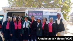 Zim Mbokodo Women's group donating Sanitary ware to Mzinyathini High School