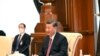 China's President Xi Jinping attends a meeting with Uzbekistan's President Shavkat Mirziyoyev on the sidelines of the Shanghai Cooperation Organization (SCO) summit in Samarkand, Uzbekistan, Sept. 15, 2022.