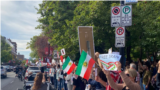تجمع ایرانیان در کلگری، کانادا، برای حمایت از معترضان داخل ایران - یکشنبه ۳ مهر 