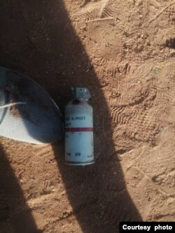 Teargas canister tossed at CCC members in rural Matabeleland South.