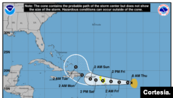 La tormenta tropical Fiona. Centro Nacional de Huracanes.