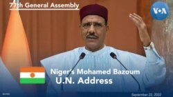 Niger Bazoum Addresses 77th UNGA