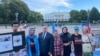 维吾尔、哈萨克“再教育”营幸存者在白宫外绝食要求美国在联合国提出关于中国人权的决议