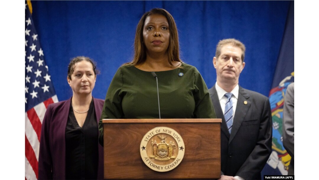 Letitia James, državna tužiteljica New Yorka, na konferenciji za novinare 21. septembra 2022.