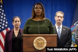 Letitia James, državna tužiteljica New Yorka, na konferenciji za novinare 21. septembra 2022.